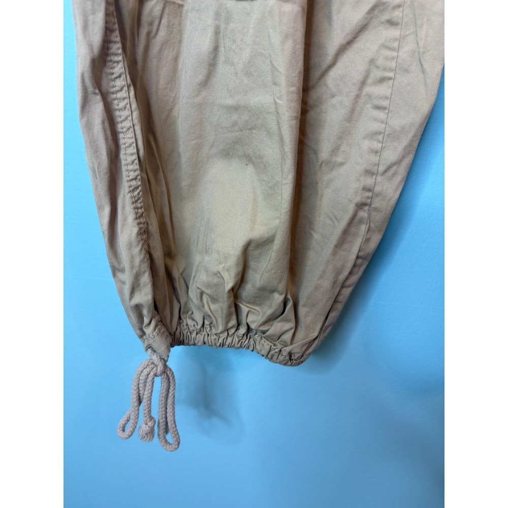Angel Kiss Y2K Tan Khaki Cargo Pants Large Utility Gorpcore Grunge Ties Straps - Picture 6 of 12